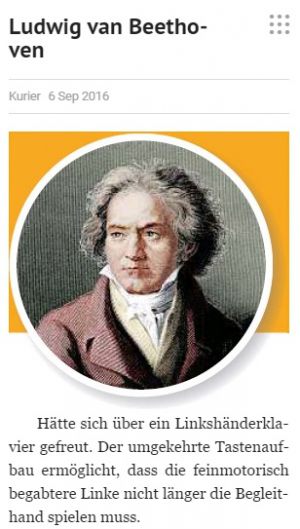 Link zum Artikel: PressReader - Kurier: 2016-09-06 - Ludwig van Beethoven